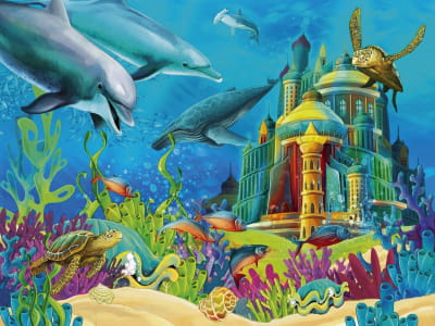 Fototapeta Podwodny świat, rysunek