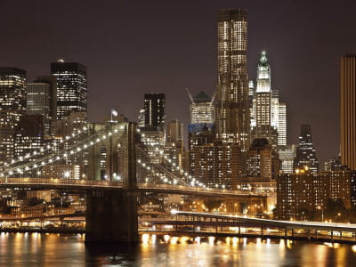 Fototapeta Nocny Manhattan Nowy Jork