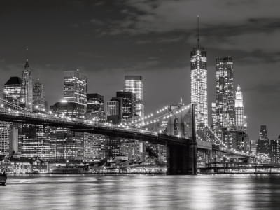 Fototapeta Czarno-biały most w Nowym Jorku