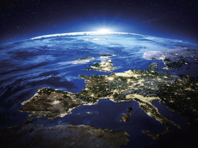 Fototapeta Europa z kosmosu