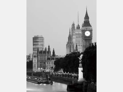 Fototapeta Londyn czarno-biały
