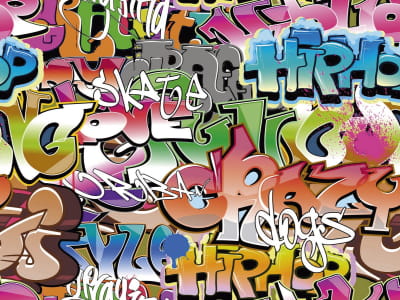 Fototapeta Graffiti Napis Hip Hop