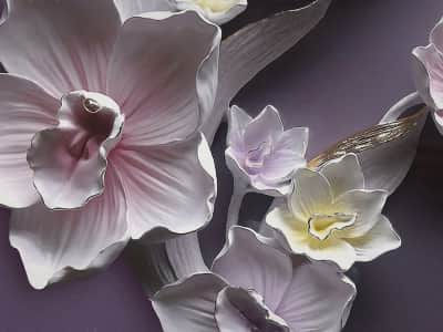 Fototapeta Luksusowe kwiaty 3D