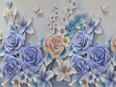 Fototapeta Malowniczy bukiet kwiatów 3D