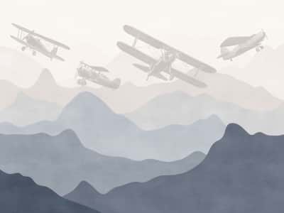 Fototapeta Góry i samoloty