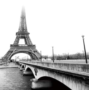 Fototapeta Czarno-biały Paryż
