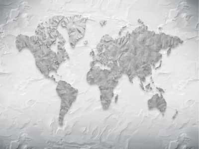 Fototapeta Dopracowana mapa świata