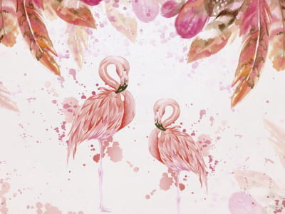 Fototapeta Magiczne flamingi