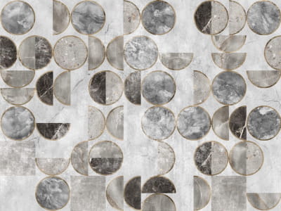Fototapeta Mozaika z szarego marmuru