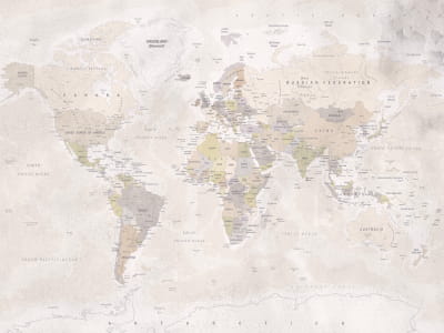 Fototapeta Mapa świata z pęknięciami
