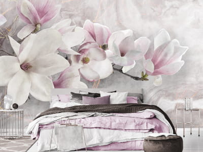 Fototapeta Różowa magnolia 3D