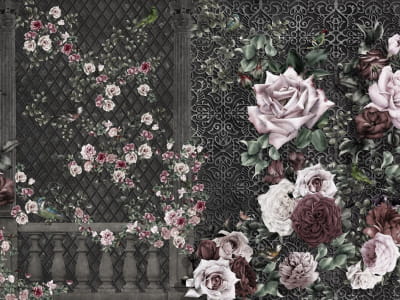 Fototapeta Ogród kwitnących róż