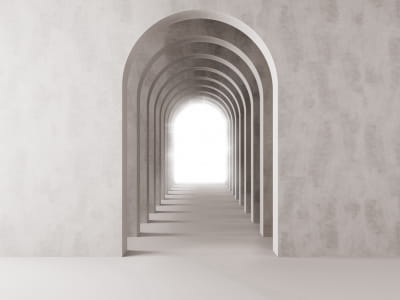 Fototapeta Długi tunel 3D