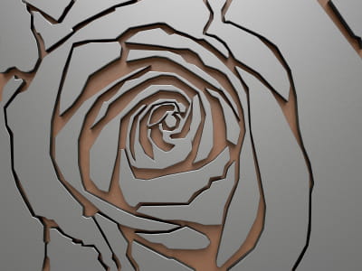 Fototapeta Róża 3D