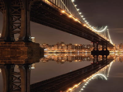 Fototapeta Most odbicie w wodzie