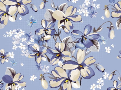 Fototapeta Niebieskie wiosenne kwiaty