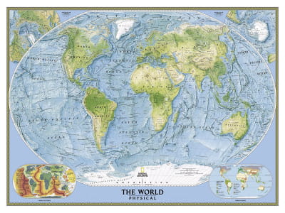 Fototapeta Duża mapa świata