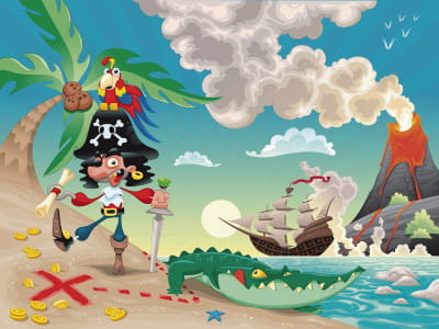 Fototapeta Pirat na wyspie