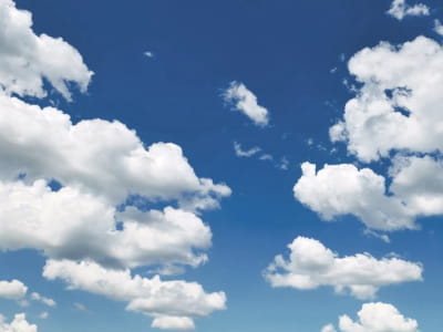 Fototapeta Błękitne niebo z chmurami