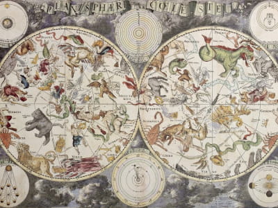 Fototapeta Starożytna mapa konstelacji