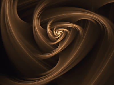 Fototapeta Ciemnozłota spirala