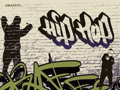 Fototapeta Graffiti hip-hopowe