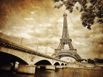 Fototapeta Paryż retro