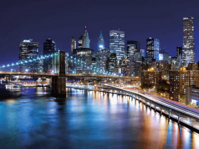 Fototapeta Nocne światła Manhattanu