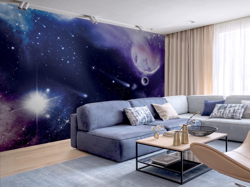 Fototapeta Gwiazdy w kosmosie we wnętrzu salonu