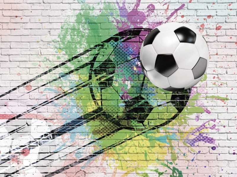 Fototapeta Graffiti piłki nożnej
