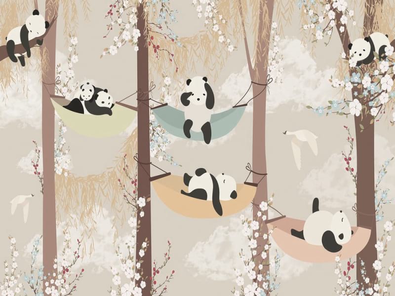 Fototapeta Malowane pandy