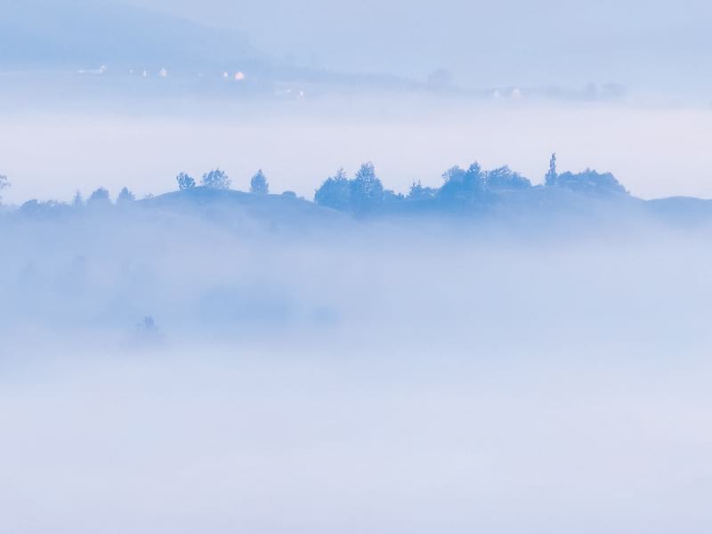 Fototapeta Góry we mgle fragment #2