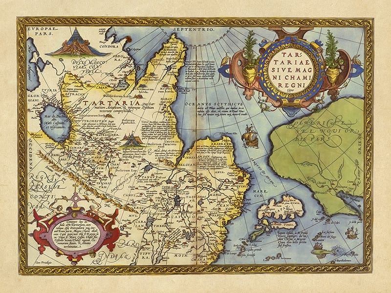 Fototapeta Starożytna mapa Tartarii