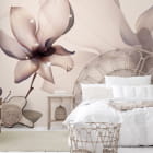 Miniatura fototapety Magnolia grafika we wnętrzu sypialni