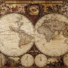 Miniatura fototapety Stara mapa świata