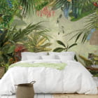 Miniatura fototapety Tropikalny raj we wnętrzu sypialni