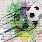 Miniatura fototapety Graffiti piłki nożnej