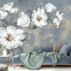Miniatura fototapety Biała magnolia we wnętrzu salonu
