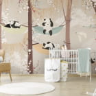 Miniatura fototapety Malowane pandy we wnętrzu pokoju dziecka
