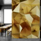 Miniatura fototapety Złota abstrakcja we wnętrzu kawiarni