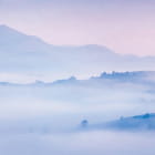 Miniatura fototapety Góry we mgle