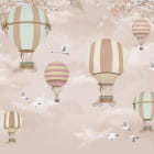 Miniatura fototapety Balony w różowe chmury