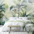Miniatura fototapety Wiecznie zielone tropiki we wnętrzu sypialni