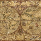 Miniatura fototapety Zabytkowa mapa piratów
