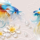 Miniatura fototapety Królewska ryba 3D