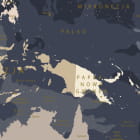 Miniatura fototapety Ciemna mapa polityczna fragment # 1