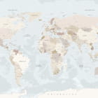 Miniatura fototapety Pastelowa mapa polityczna