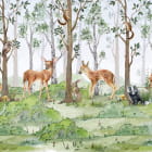 Miniatura fototapety Cudowne jelenie w lesie