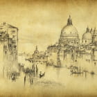 Miniatura fototapety Rysunek Wenecji