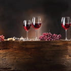 Miniatura fototapety Wino i szklanki